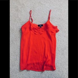 Mossimo Orange Ruffle Tank